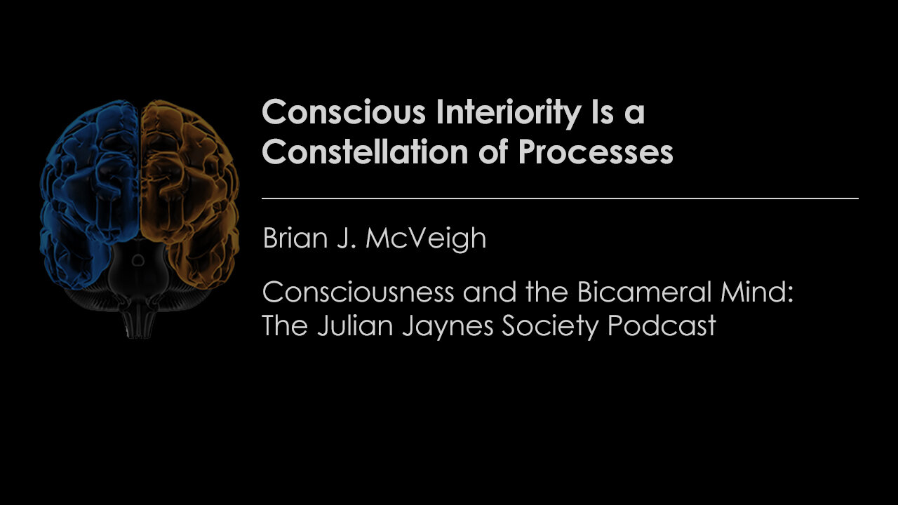 Conscious Interiority Is a Constellation of Processes | ⁠⁠⁠⁠⁠⁠Consciousness & the Bicameral Mind