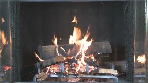 ♥♥ 3 Hours Logs 🔥 in😍 Fireplace!