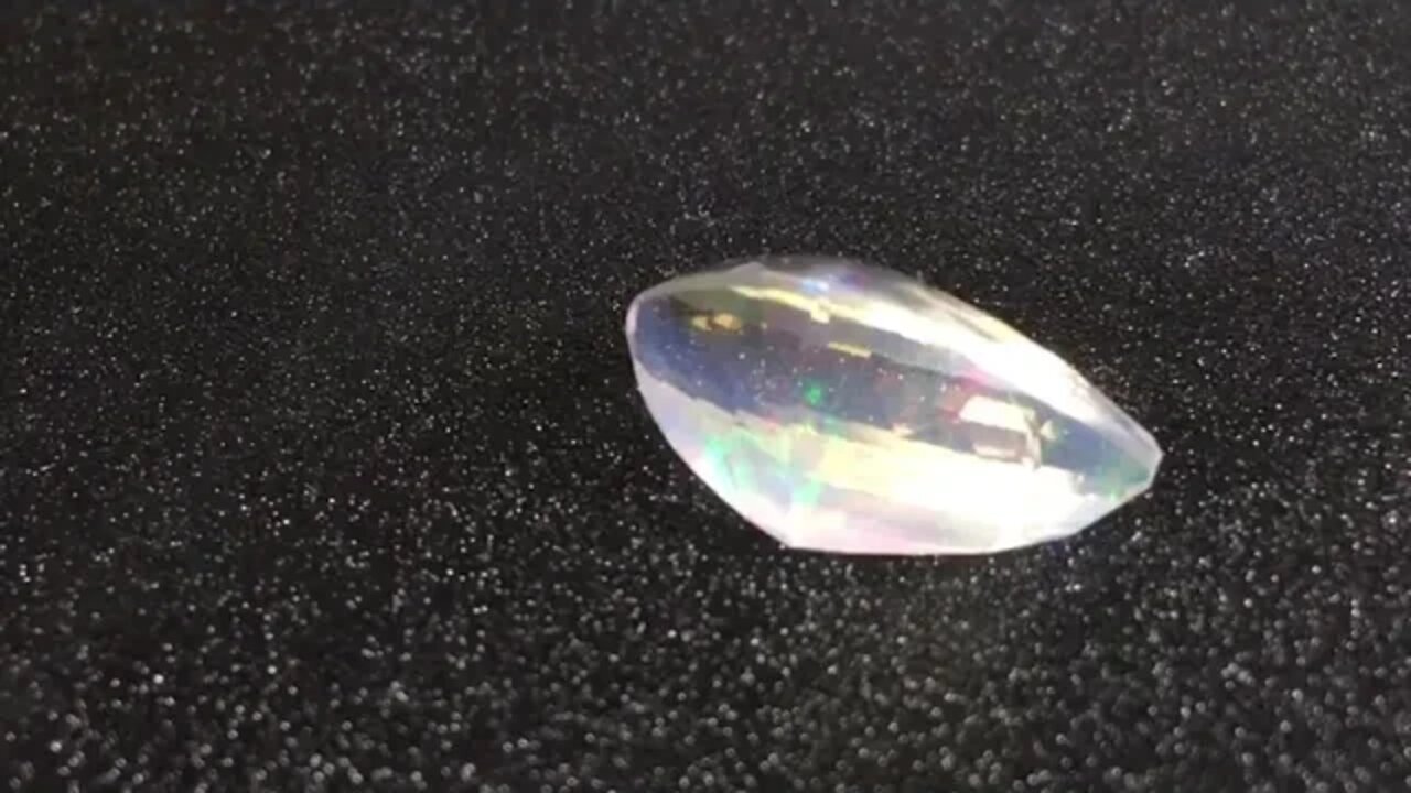 Welo Ethiopian Opal, faceted.