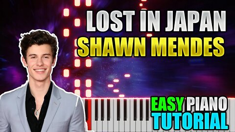 Lost In Japan - Shawn Mendes | Easy Piano tutorial