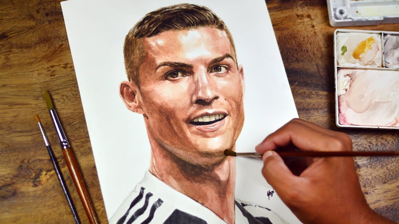 Drawing football player #football #ronaldo #cristianoronaldo #cr7 #siuuuu