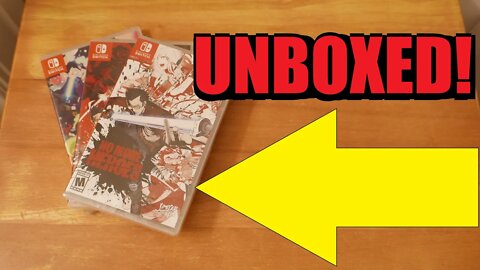 Unboxing most of No More Heroes on the Nintendo Switch!