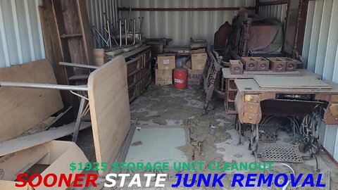 MASSIVE STORAGE UNIT CLEANOUT | $1925 Junk Removal Job | Sooner State Junk Removal | Family Owned