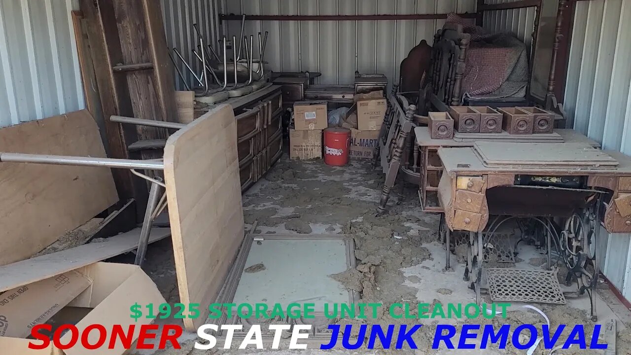 MASSIVE STORAGE UNIT CLEANOUT | $1925 Junk Removal Job | Sooner State Junk Removal | Family Owned