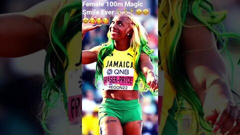 Best Female 100m Beautiful Smile Ever 🏃‍♀️🏃‍♀️🏃‍♀️🤩🤩🤩🥰🥰🥰