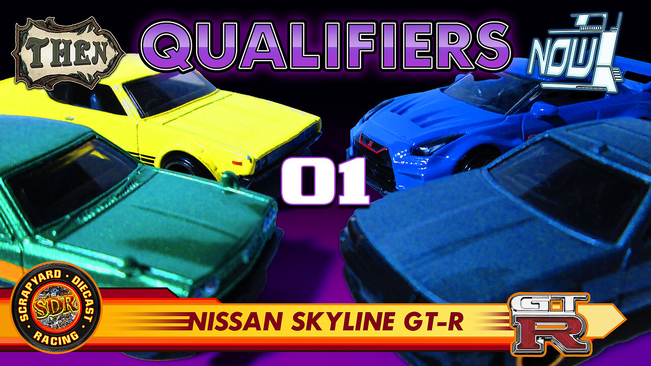 QUALIFYING RACE 01 | Then VS Now III | Nissan SKYLINES | Hot Wheels Diecast Racing