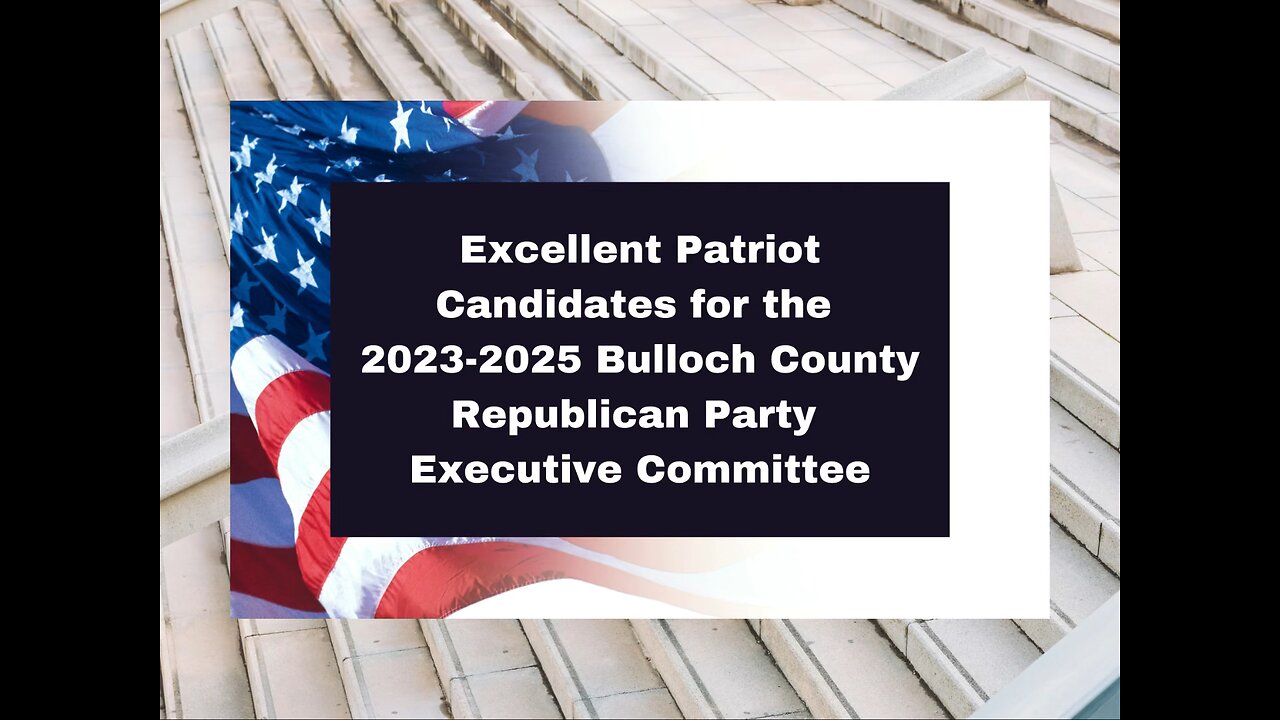 Larry Williams for Bulloch GOP Chairman