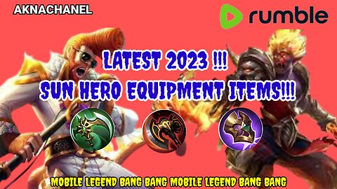 LATEST 2023!!! // SUN HERO EQUIPMENT ITEMS!!