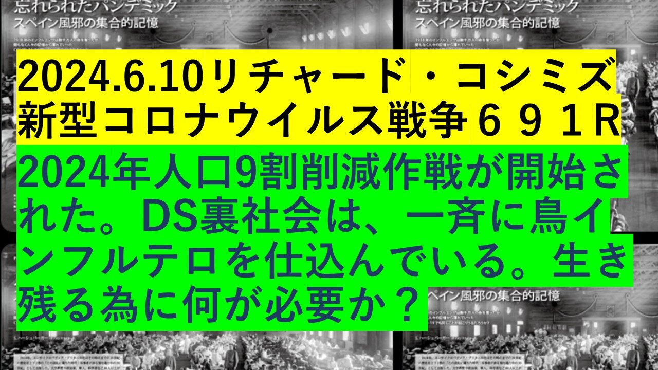 2024.6.10リチャード・コシミズ新型コロナウイルス戦争６９１R