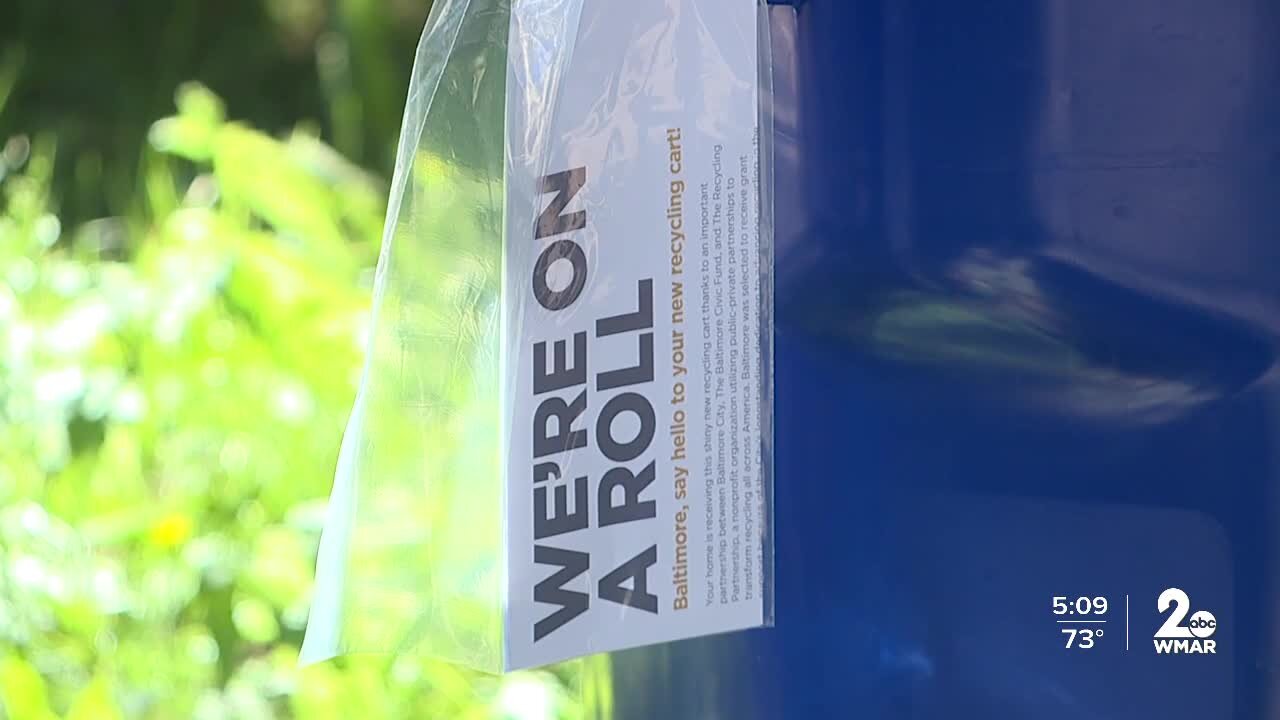 City rolls out new recycling carts in East Baltimore