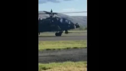 Apache attack choppers on mission