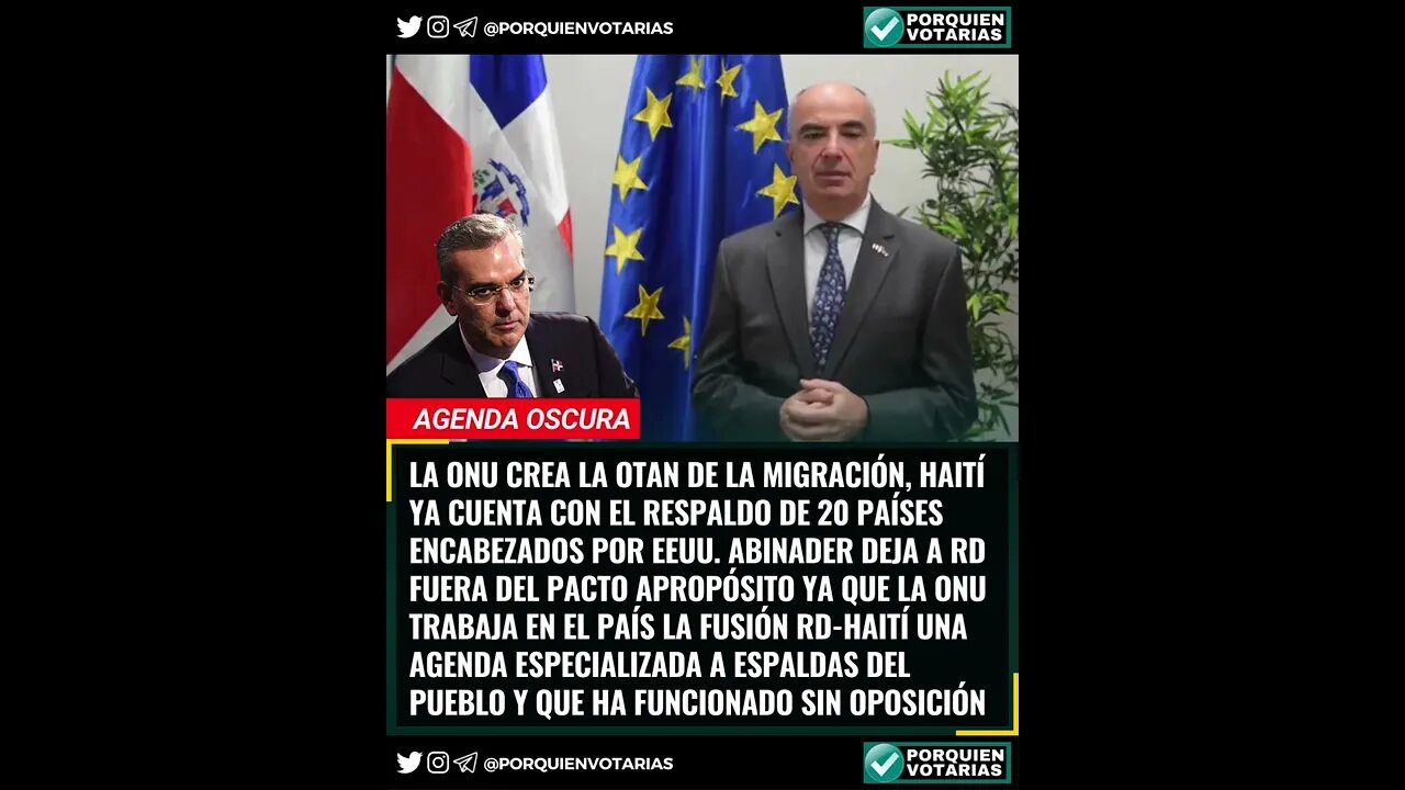 AUTORIDADES DOMINICANAS CEDEN LA MIGRACIÓN A LA ONU PARA ESTABLECER AGENDA FUSIÓN DOMINICO-HAITIANA