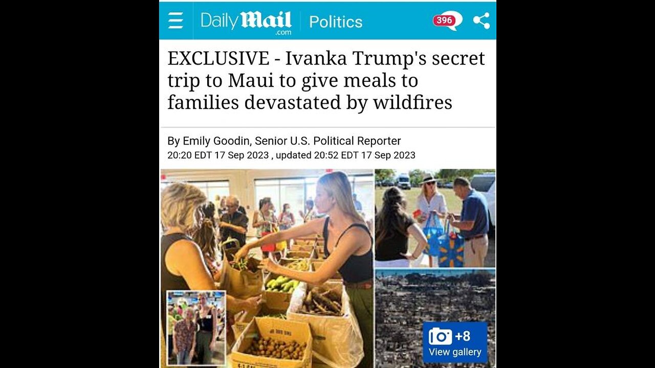 Trump Family Travels To Maui in Secret Visit To Serve Fire Victims After Biden FLIPPED-OFF By Island