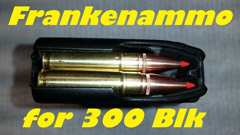 Loading 300 AAC Blackout with resized .310" AK-47 bullets