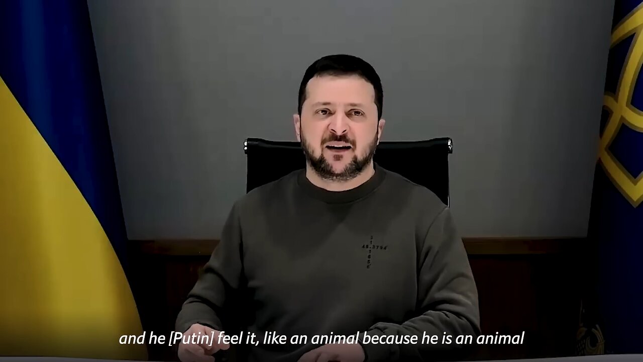Zelensky: Ukrainians are fighting for the world... Putin is an animal