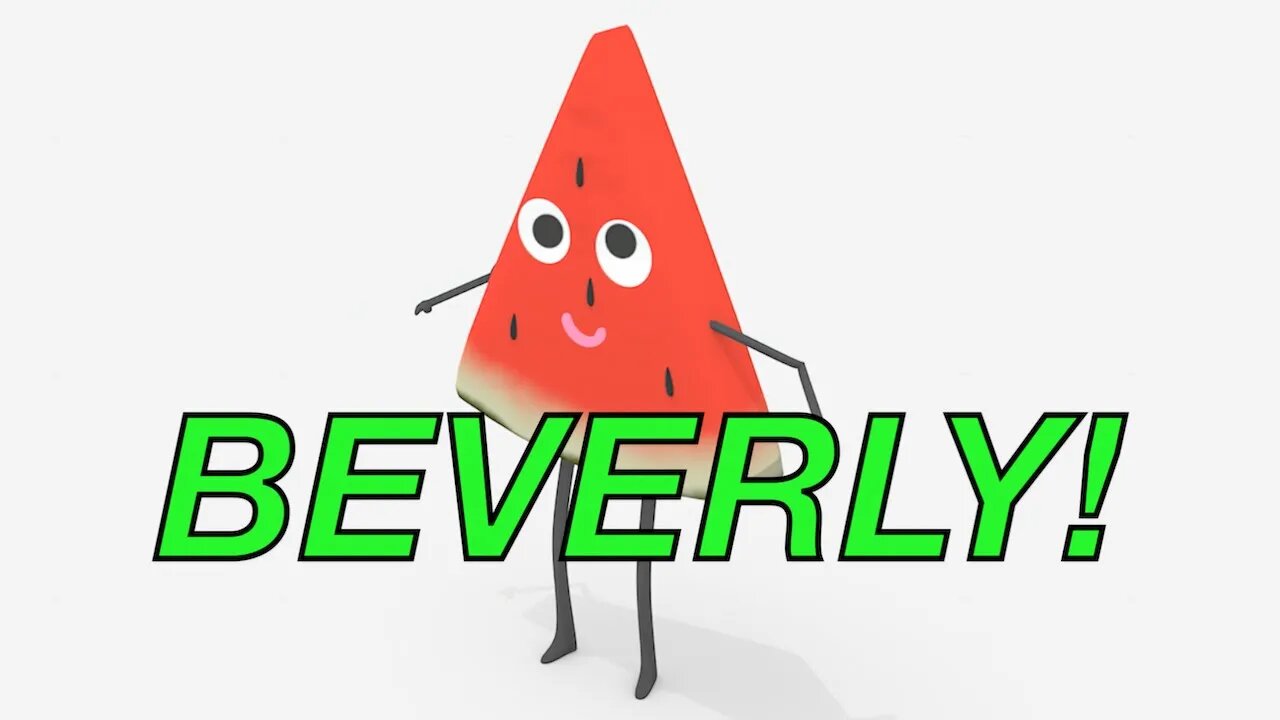 Happy Birthday BEVERLY! - WATERMELON Birthday Song
