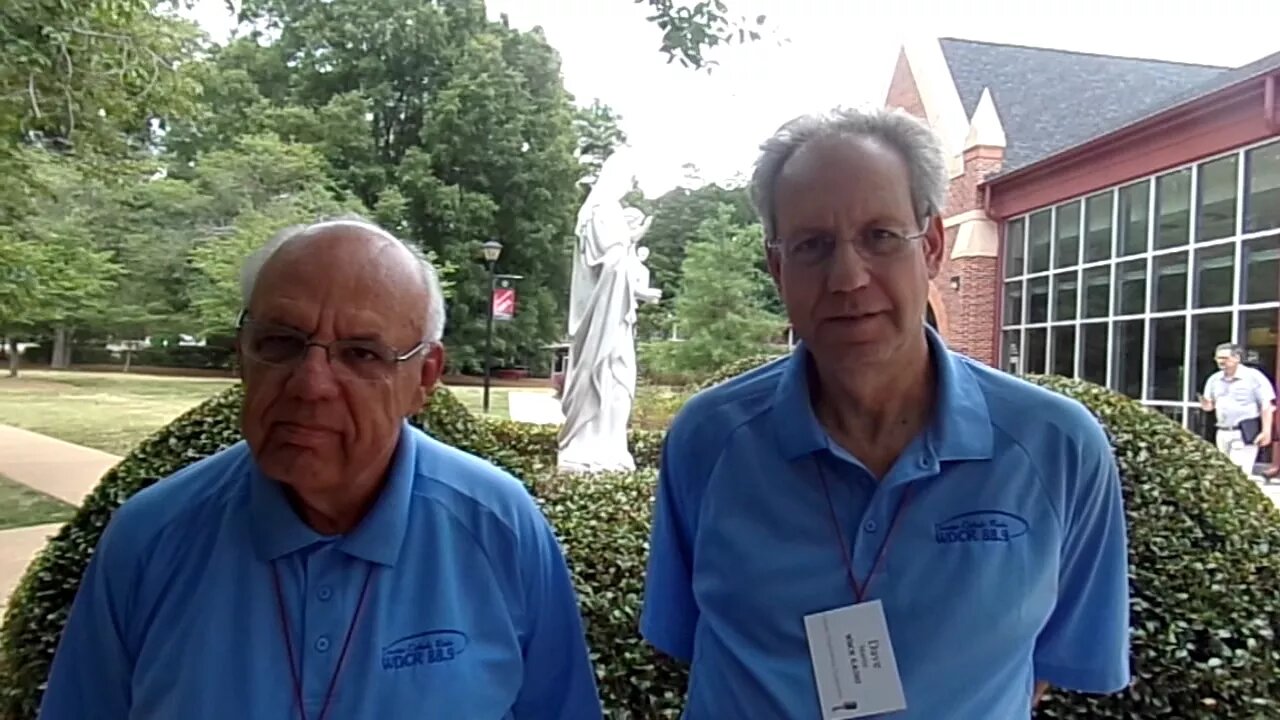 James and Dave from WDCR radio catholic radio symposium