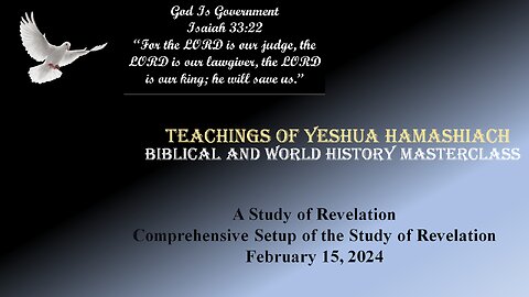 2-15-24 Comprehensive Setup of the Study of Revelation