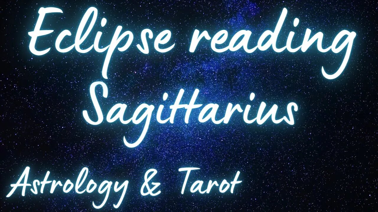 SAGITTARIUS Sun/Moon/Rising: APRIL SOLAR ECLIPSE Tarot and Astrology reading