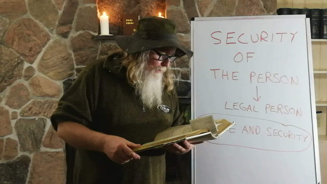 484-1121 SECURITY OF THE PERSON
