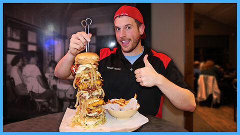 EPIC BURGER WITH PEANUT BUTTER - THE STELLANATOR BURGER CHALLENGE!