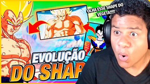 A EVOLUÇÃO DO SHAPE DO VEGETA| React Anime Pro