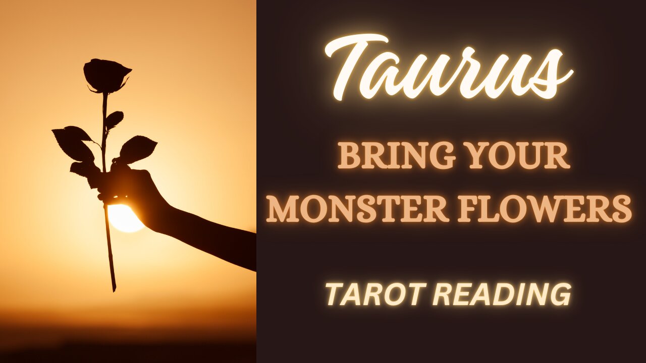 TAURUS ~ BRING YOUR MONSTER FLOWERS ~ #TAROT #READING