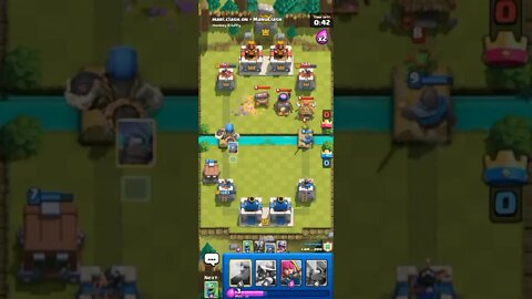 vs Mari+Manu - Clash Royale #shorts