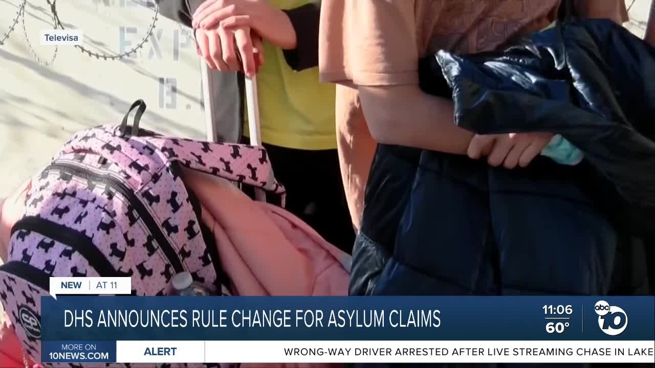 DHS announces rule change for asylum claims