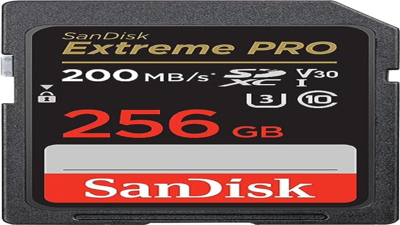 SanDisk 256GB Extreme PRO SDXC UHS-I Memory Card | C10, U3, V30, 4K UHD, SD Card - SDSDXXD-256G