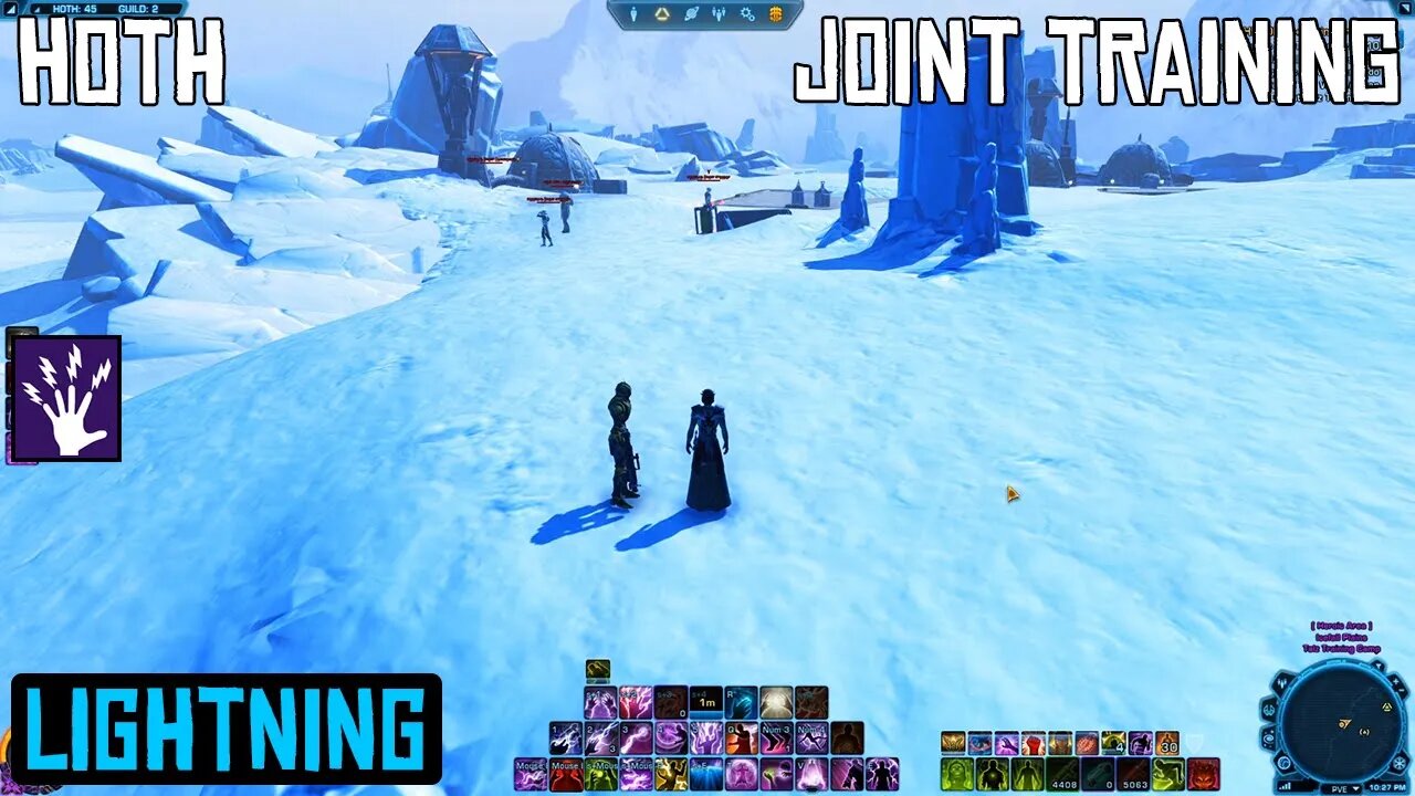 SWTOR DPS Lightning Sorcerer - Hoth Heroic Mission: Joint Training. Daily Mission.