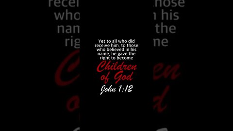 John 1:12 #child #believe #gave #right #receive #christian #bible #Jesus #shorts