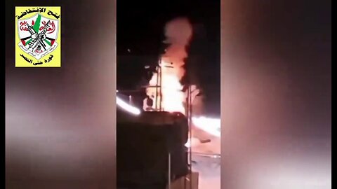 Al-‘Asifah Forces released this footage of one of their IEDs detonating on an IOF vehicle in Jenin
