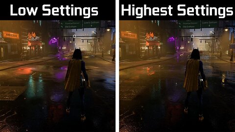 Gotham Knights - Low Settings vs Highest Settings - Graphics & FPS Comparison | Game Play Zone