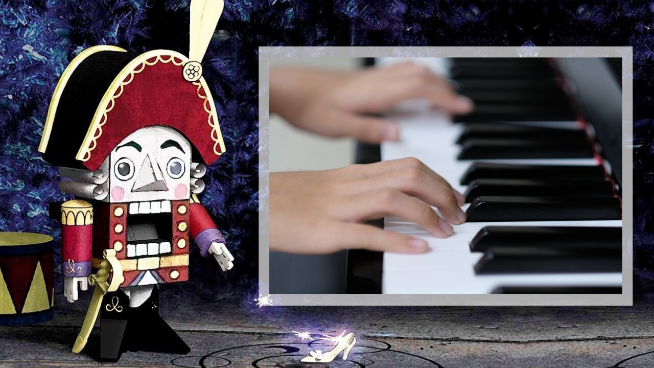 NUTCRACKER, Dance of the Sugar Plum Fairy. Tchaikovsky. Piano