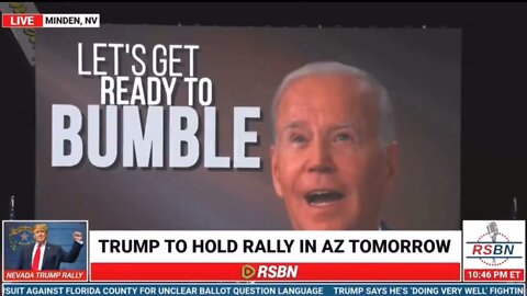 Trump Plays A Hilarious Video Of Confused, Bumbling Biden