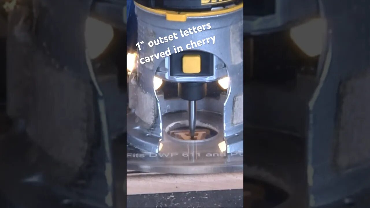 Using my profile bit to carve cherry. #woodcarving #freehand #handcarved #handmade #woodworking