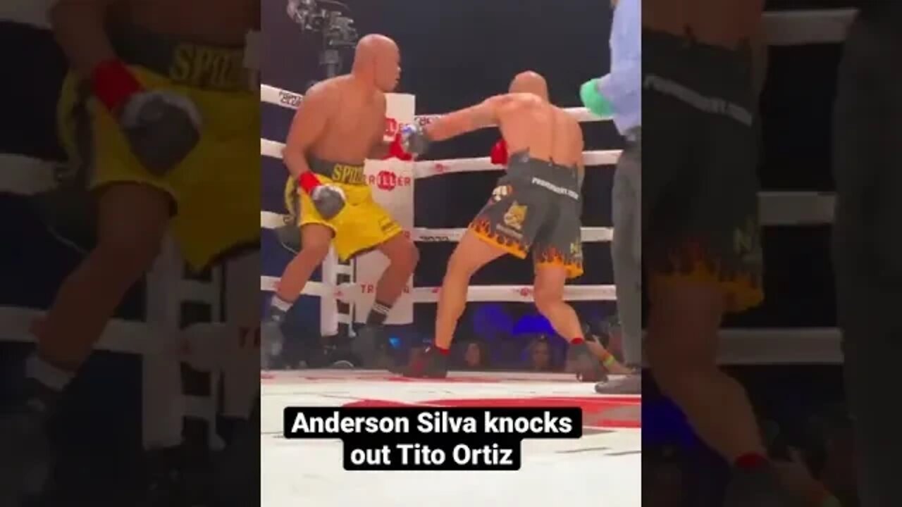 Anderson Silva knocks out Tito Ortiz! #shorts