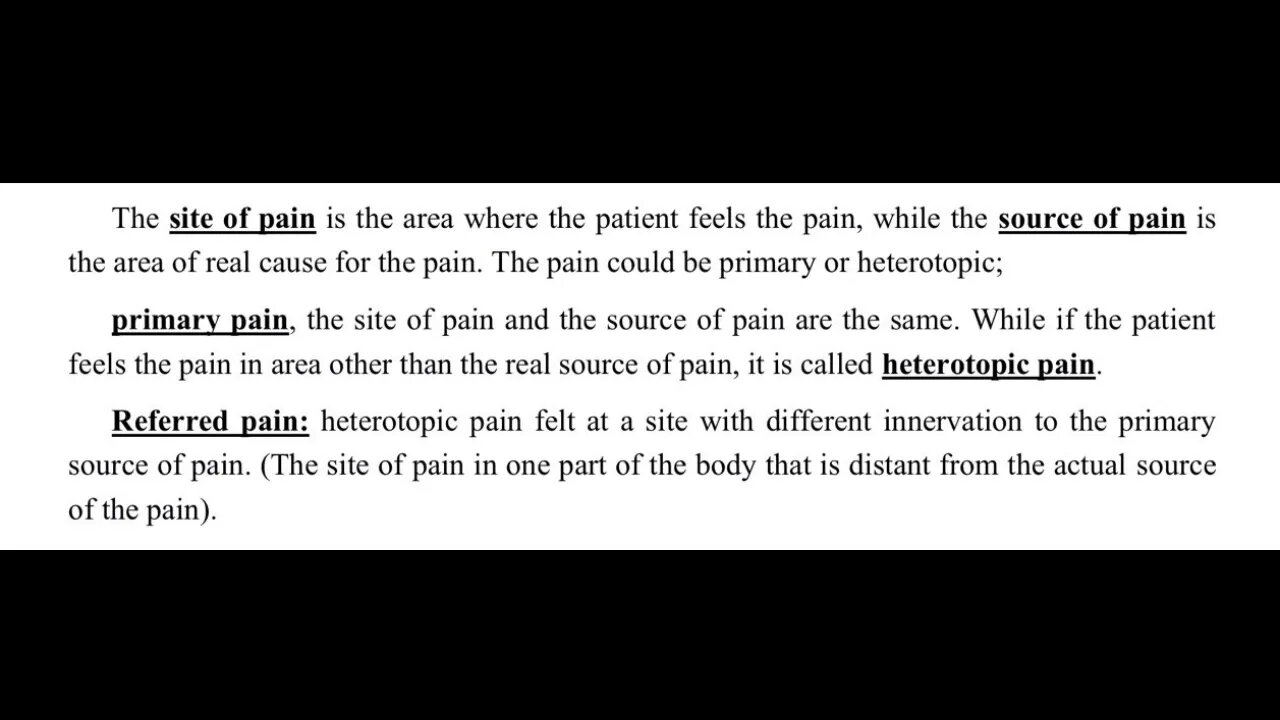 Endodontics L1 (Referred and Nonodontogenic Tooth Pain)