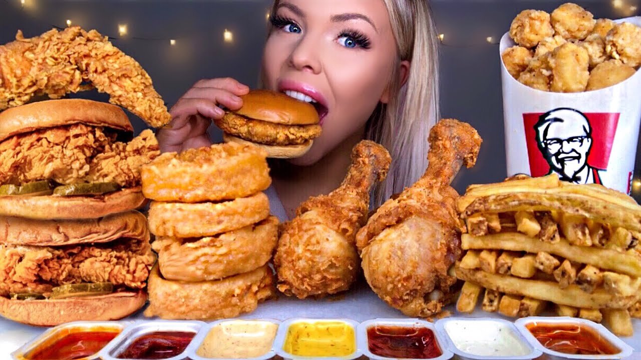 ASMR POPEYES VS KFC