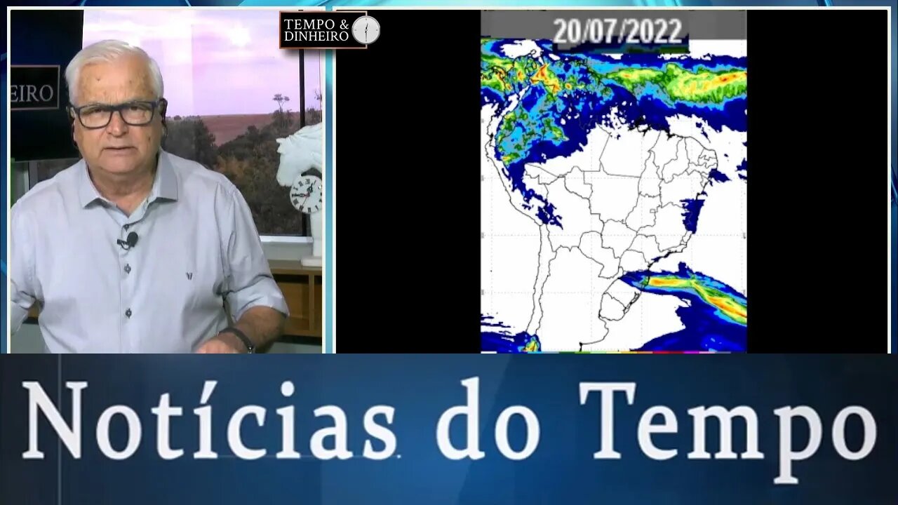 Previsão do tempo mostra frio rápido e Brasil central seco. Chuva só no RS