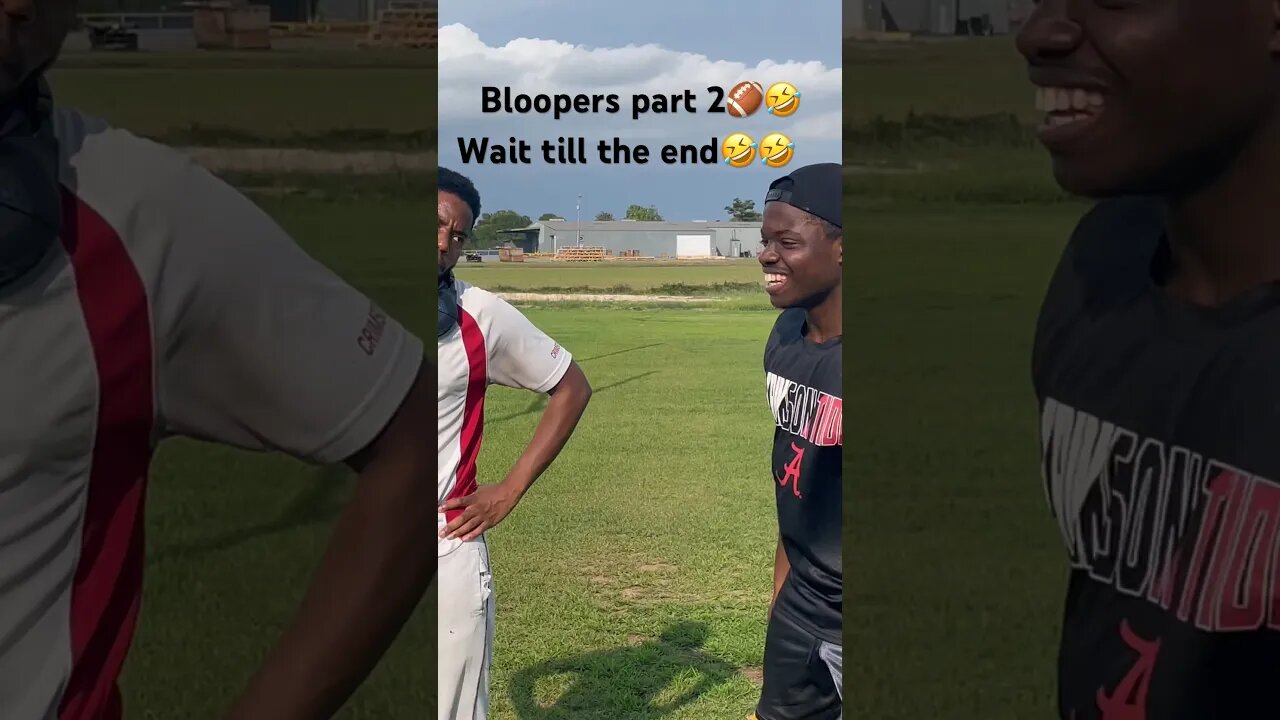 Bloopers part 2🏈🤣 #football #bloopers #youtubeshorts