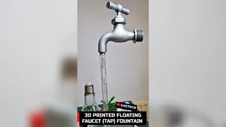 3D Printed Floating Faucet Fountain #shorts #floating #magictap