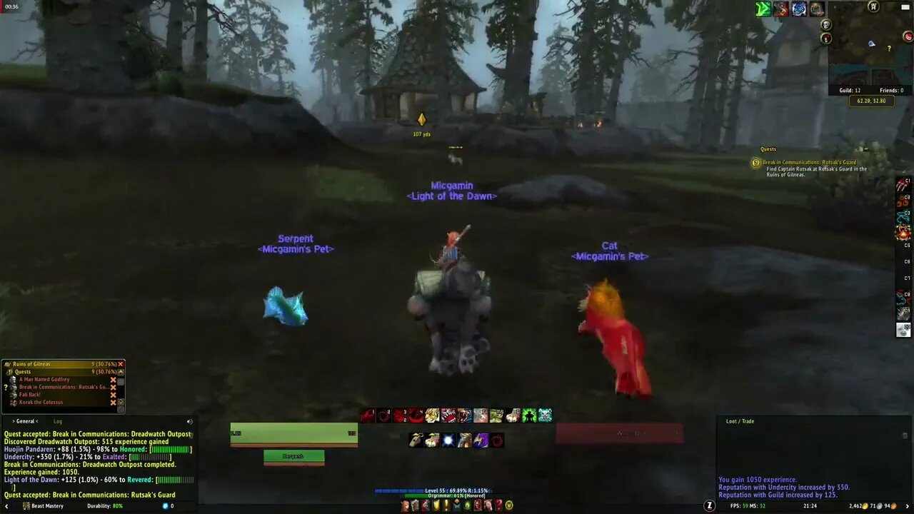 Break in Communication Rutsak's Guard WoW Quest completionist guide