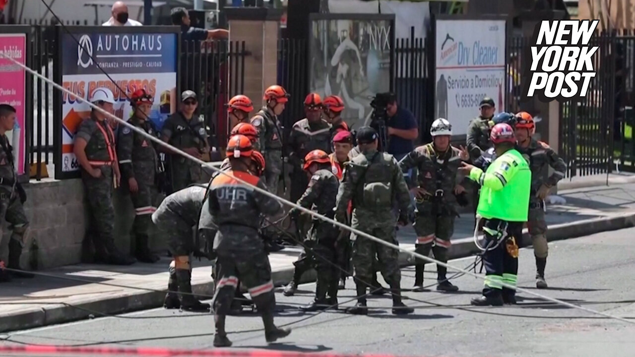 Massive sinkholes leave two missing and three injured in Guatemala