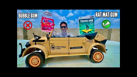 RC Traxxas Army Car Vs Monster Rat Trap Glue - Chatpat toy TV