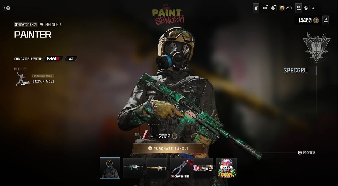 Paint Slinger Operator Bundle ( Zombies Bonus) - Season One MWIII