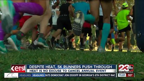 Despite 110 degree heat, this 5K was not cancelled