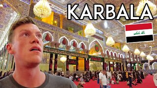 First Impressions of KARBALA, IRAQ! American in Iraq Travel Vlog امريكي في رحلة إلى كربلاء ، العراق