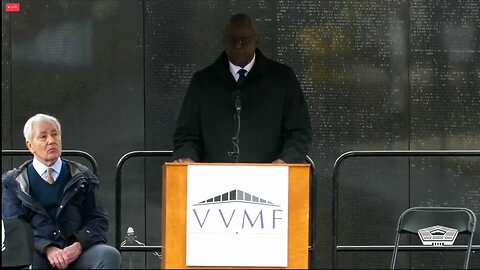 Secretary of Defense Lloyd J. Austin III delivers a Veterans Day Observance keynote address